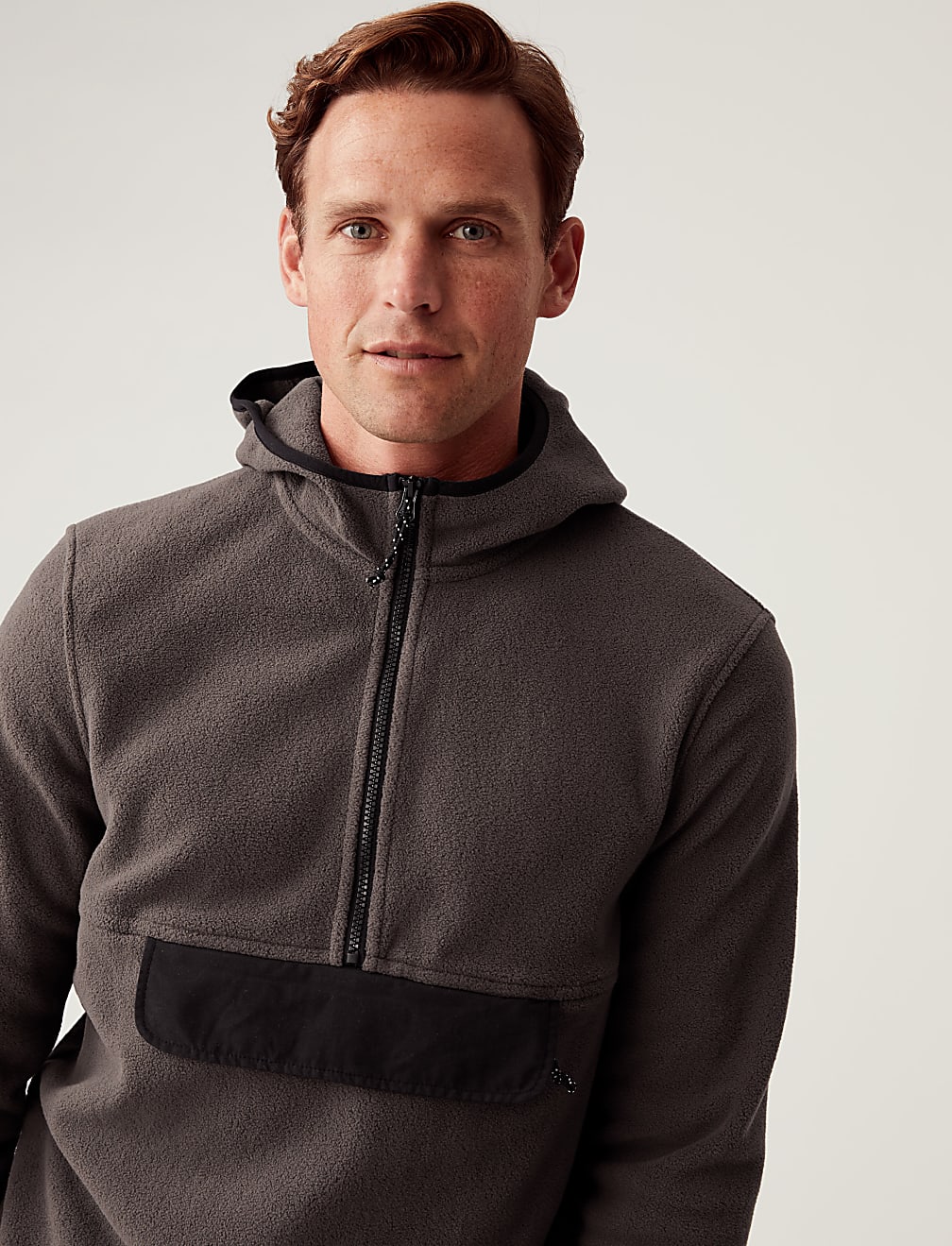 Zip Up Micro Fleece Hoodie