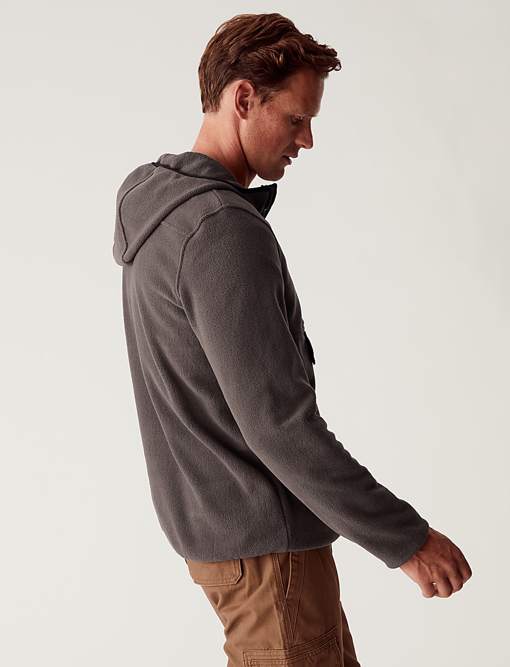 Zip Up Micro Fleece Hoodie