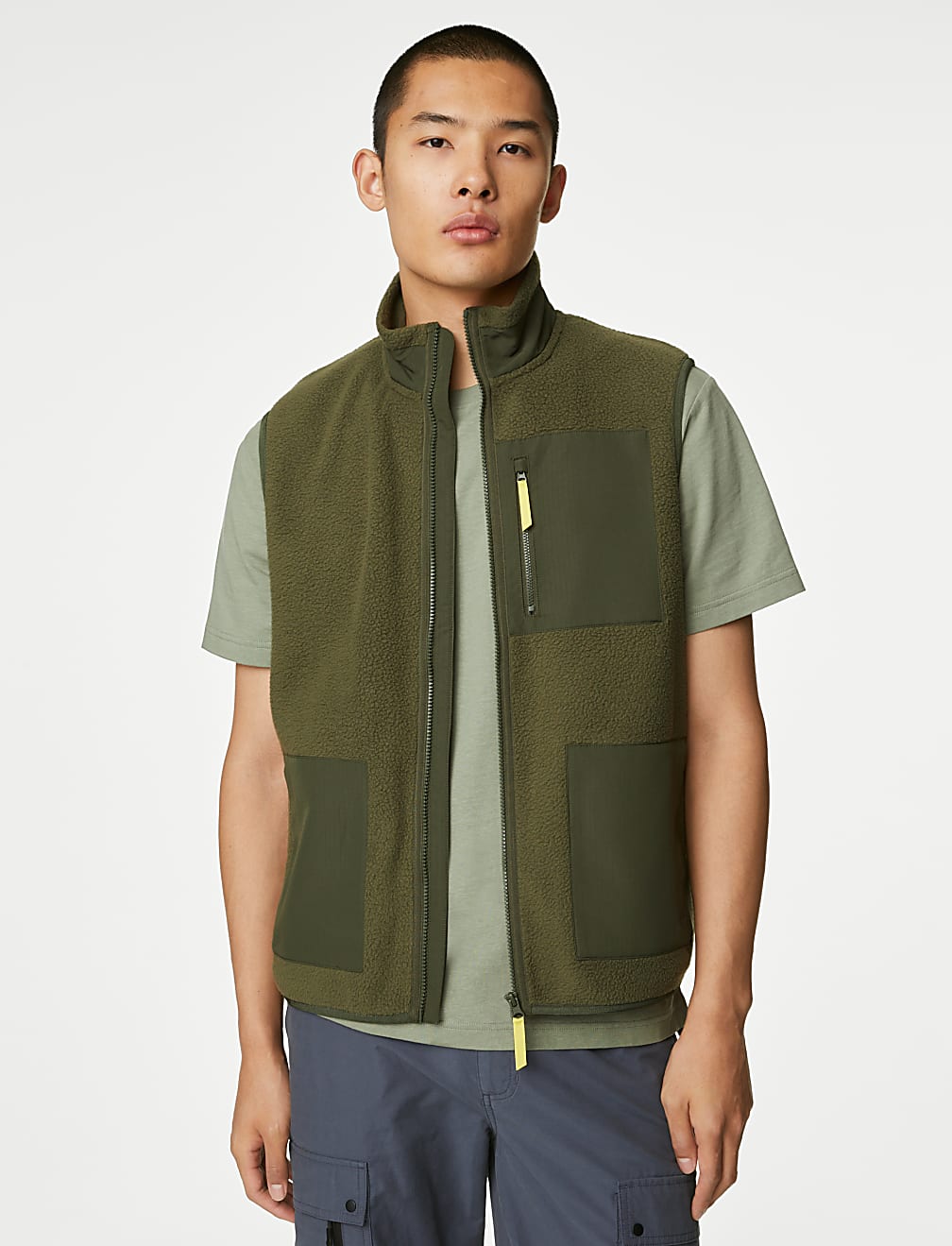 Polar Fleece Zip Up Gilet
