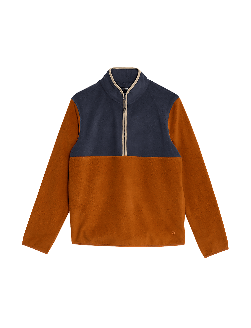 Half Zip Colour Block Micro Fleece