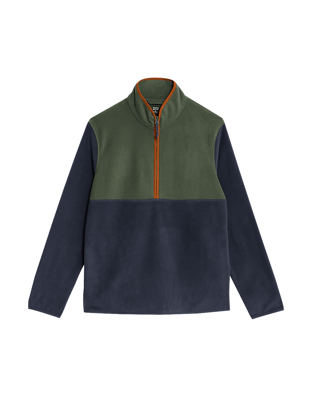 Half Zip Colour Block Micro Fleece