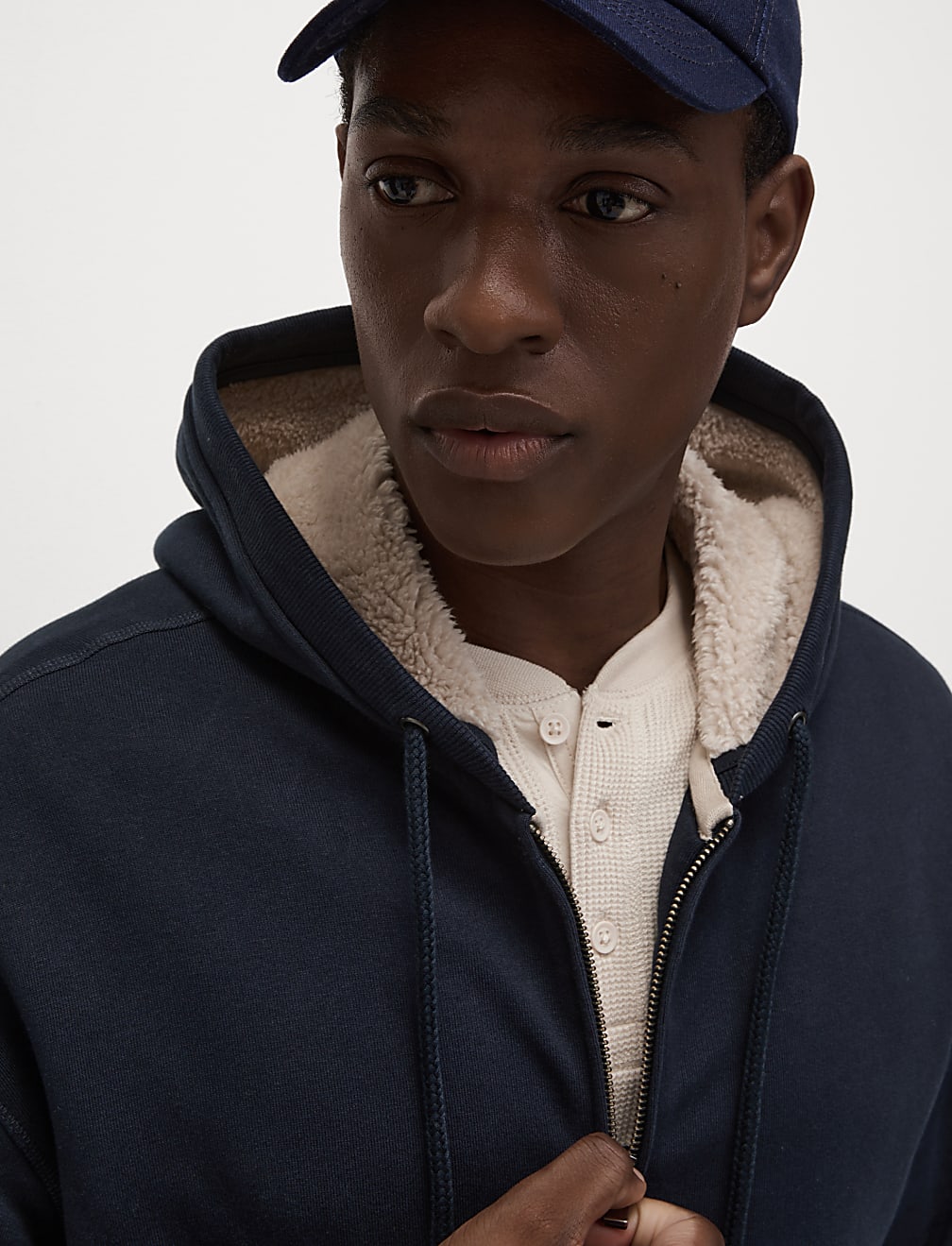 Pure Cotton Fleece Lined Hoodie