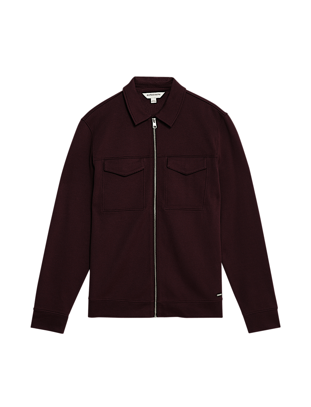 Cotton Rich Twill Textured Overshirt