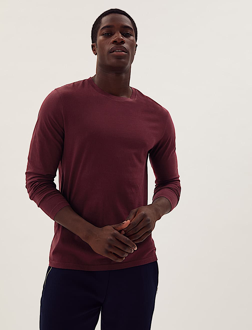 3 Pack Pure Cotton Long Sleeve T-Shirts