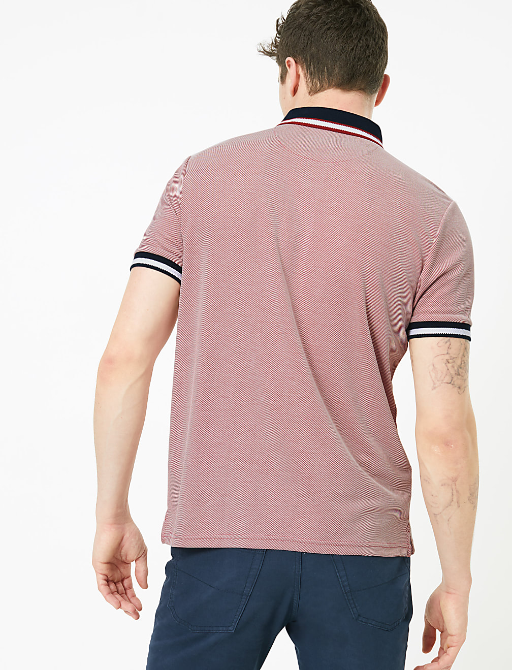 Modal Rich Tipped Polo Shirt
