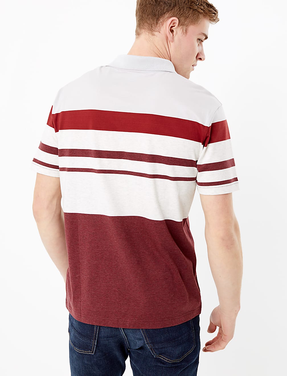 Cotton Striped Polo Shirt