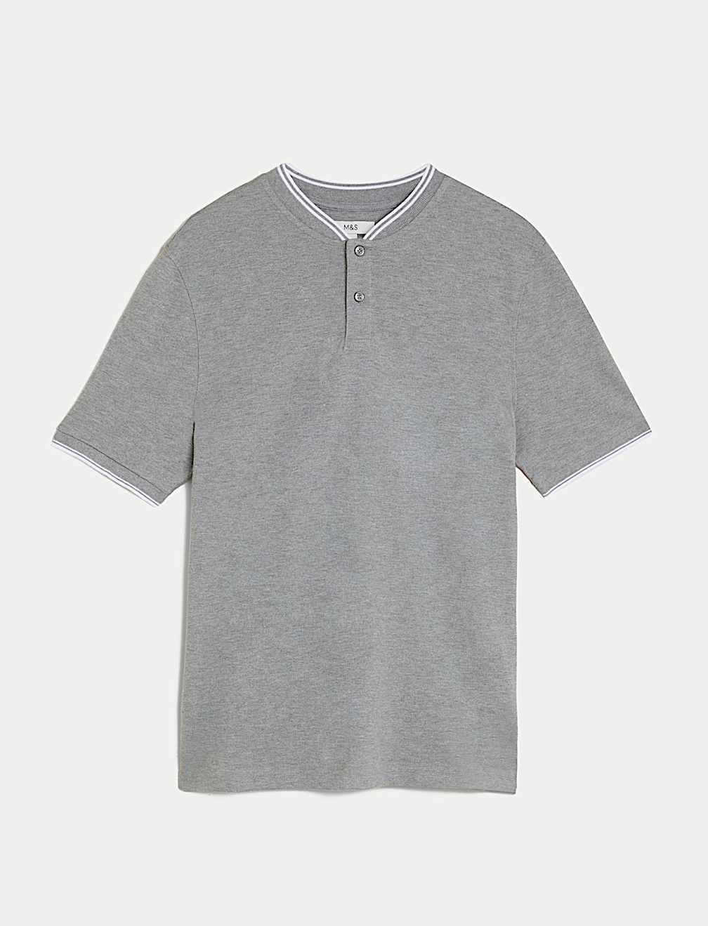 Pure Cotton Baseball Collar Polo