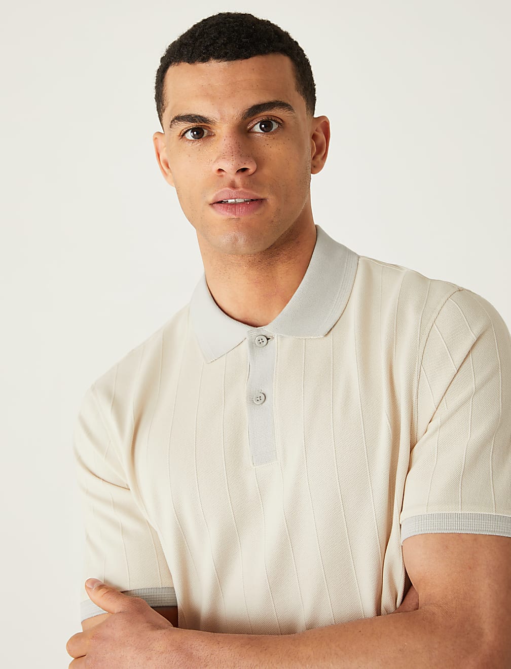 Cotton Rich Textured Polo Shirt