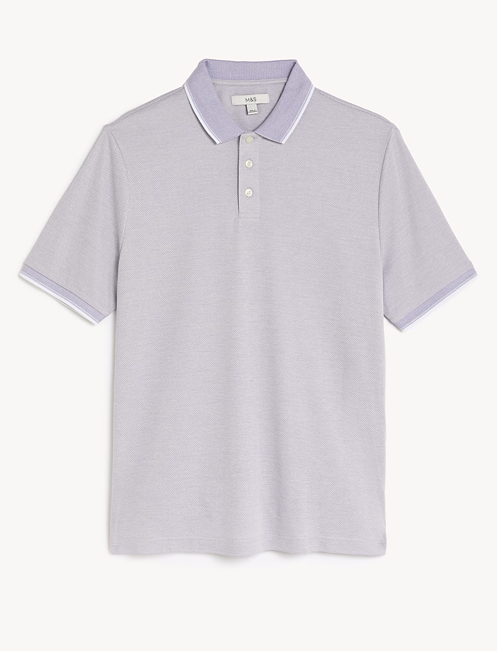 Modal Rich Tipped Collar Polo Shirt