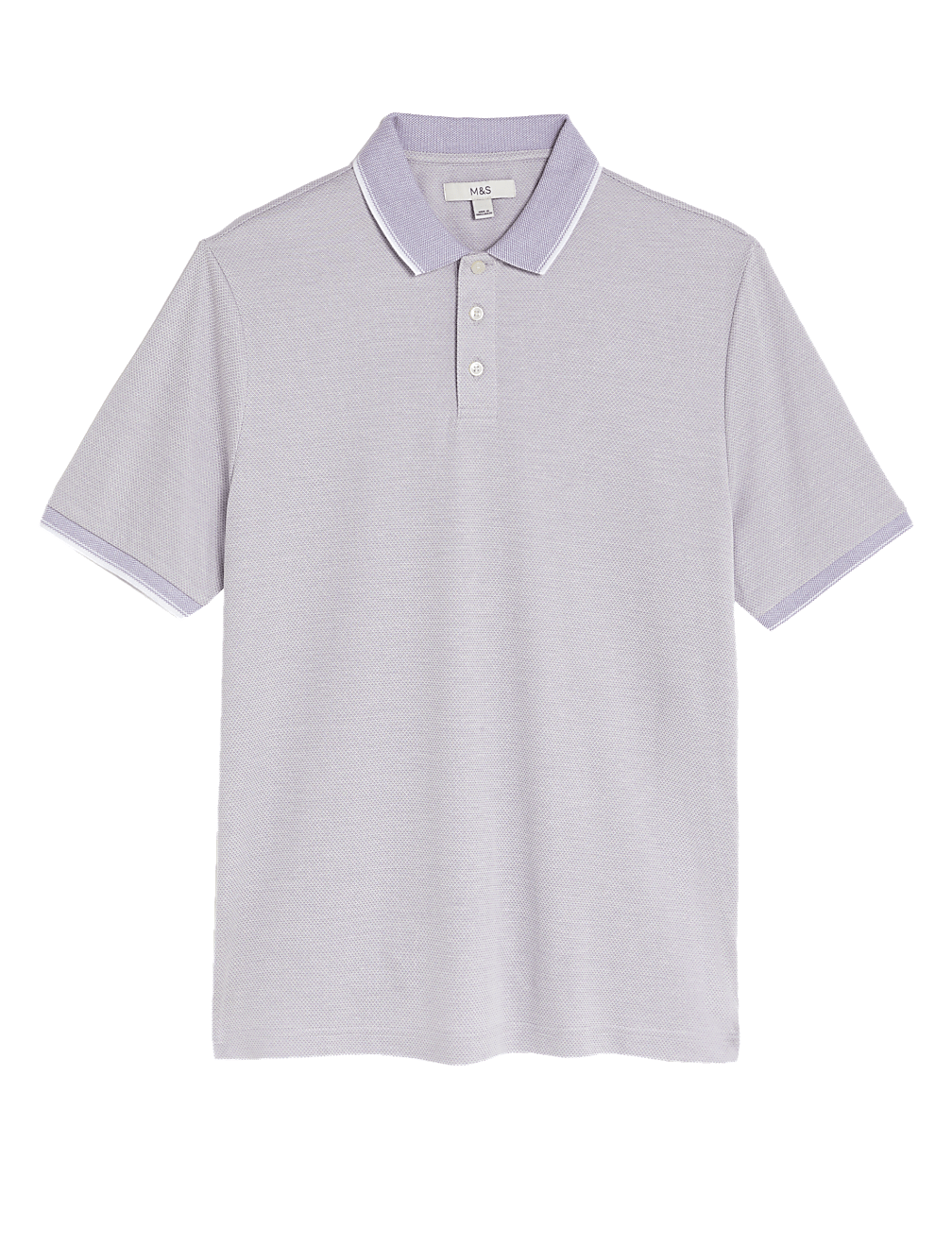 Modal Rich Tipped Collar Polo Shirt