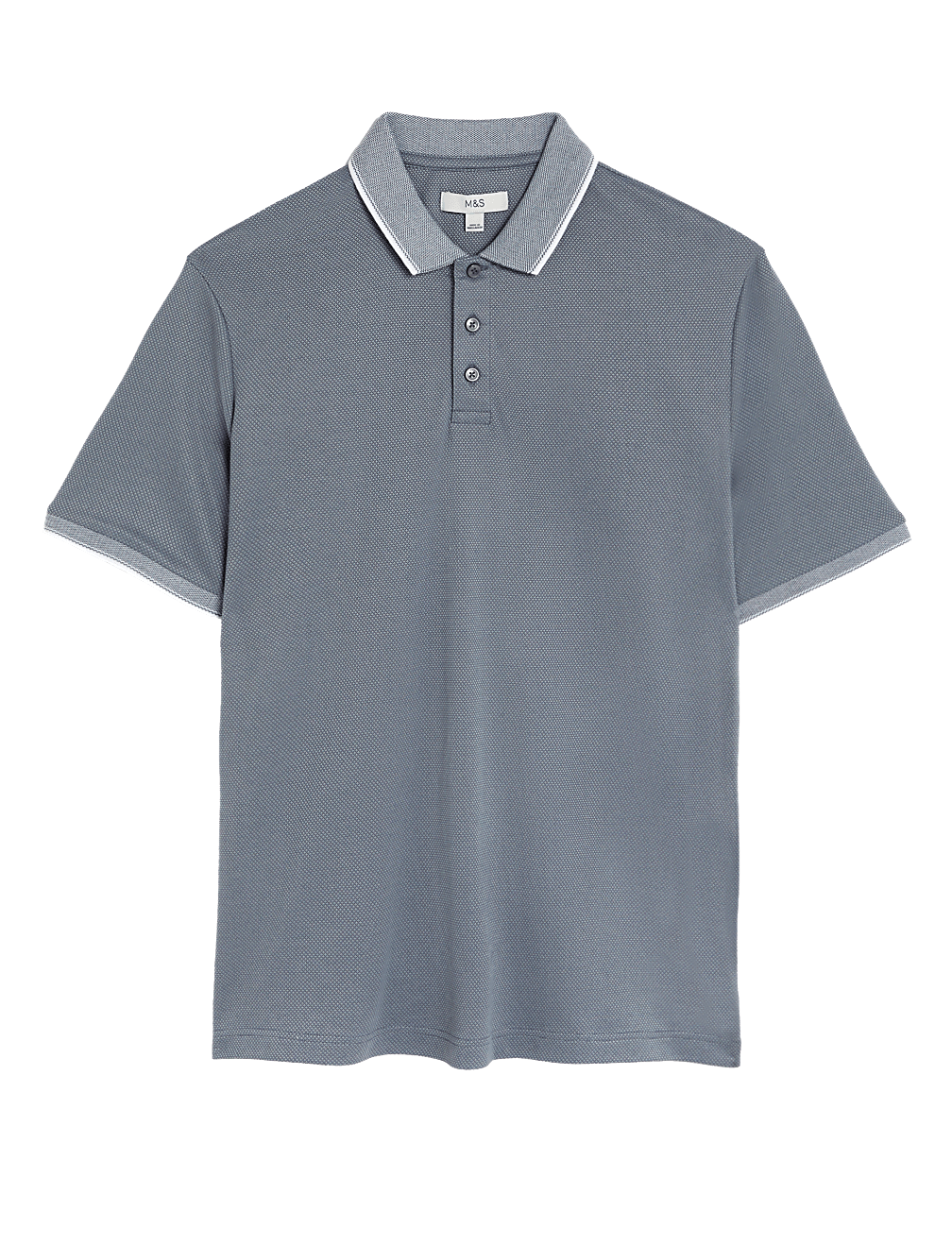 Modal Rich Tipped Collar Polo Shirt
