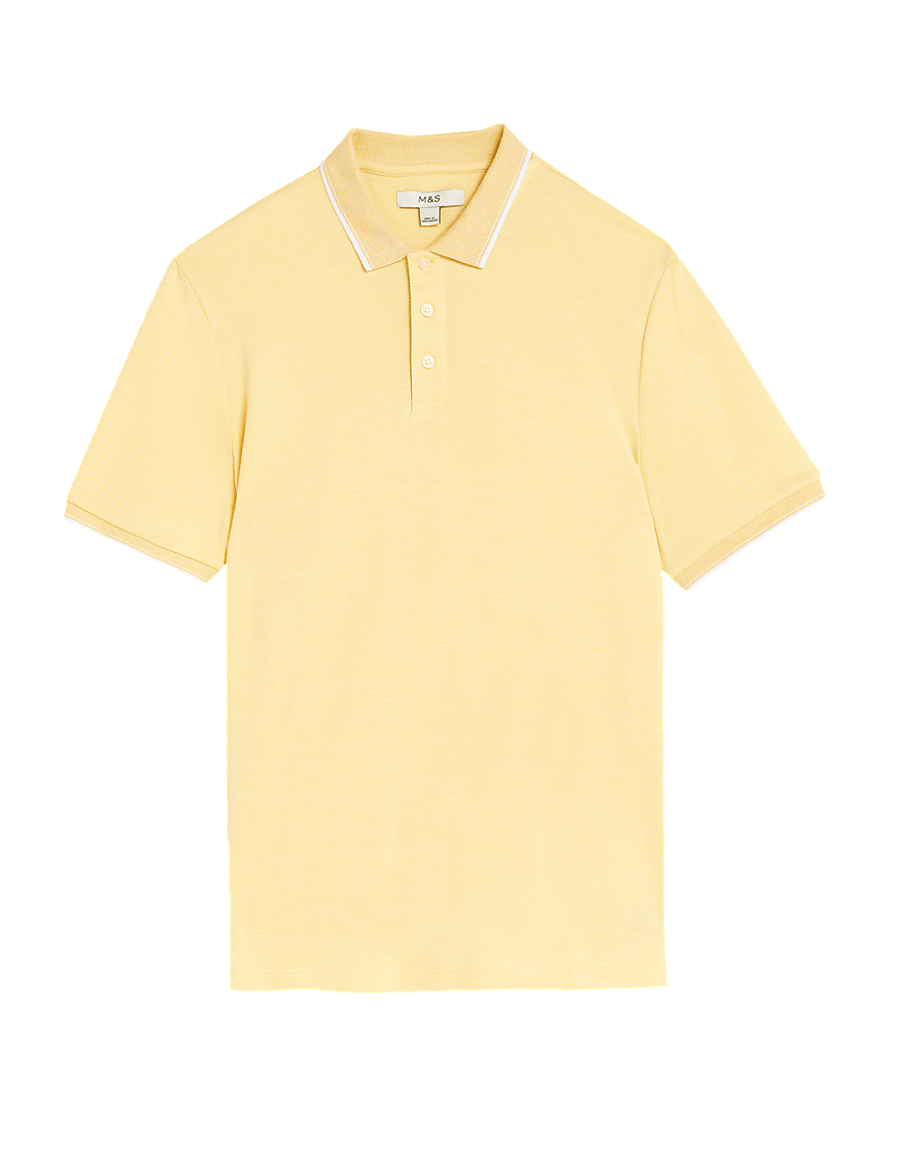 Modal Rich Tipped Collar Polo Shirt