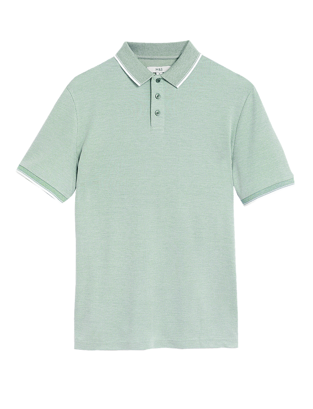 Modal Rich Tipped Collar Polo Shirt
