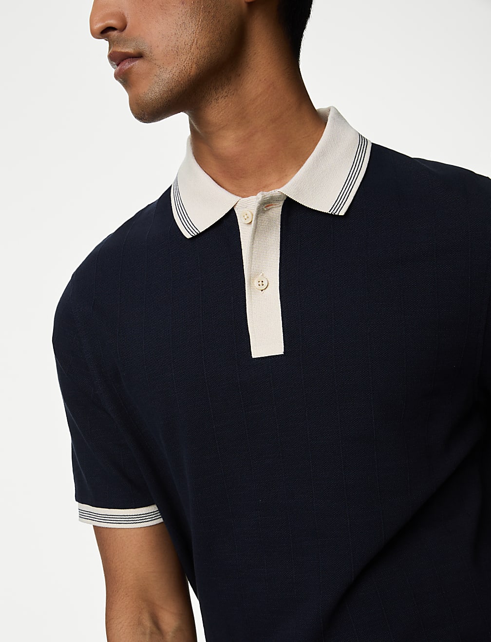 Cotton Rich Textured Polo Shirt