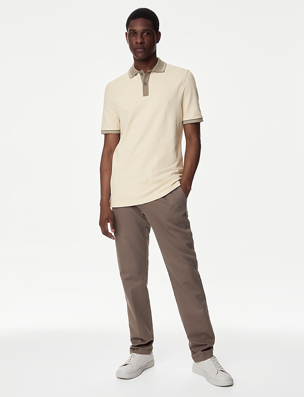 Cotton Rich Textured Polo Shirt