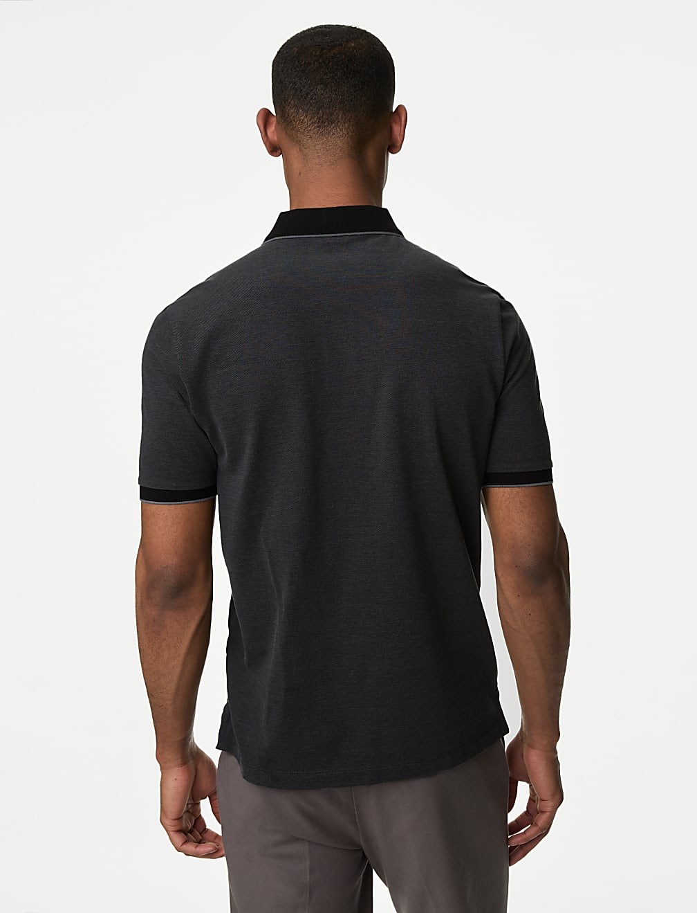 Pure Cotton Tipped Pique Shirt
