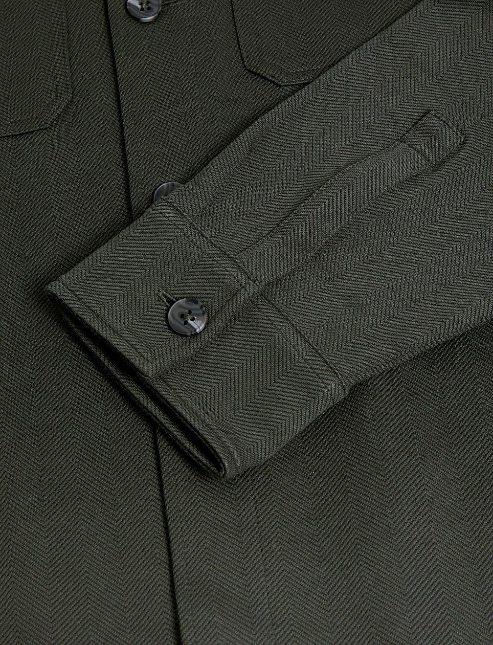 Cotton Rich Textured Overshirt