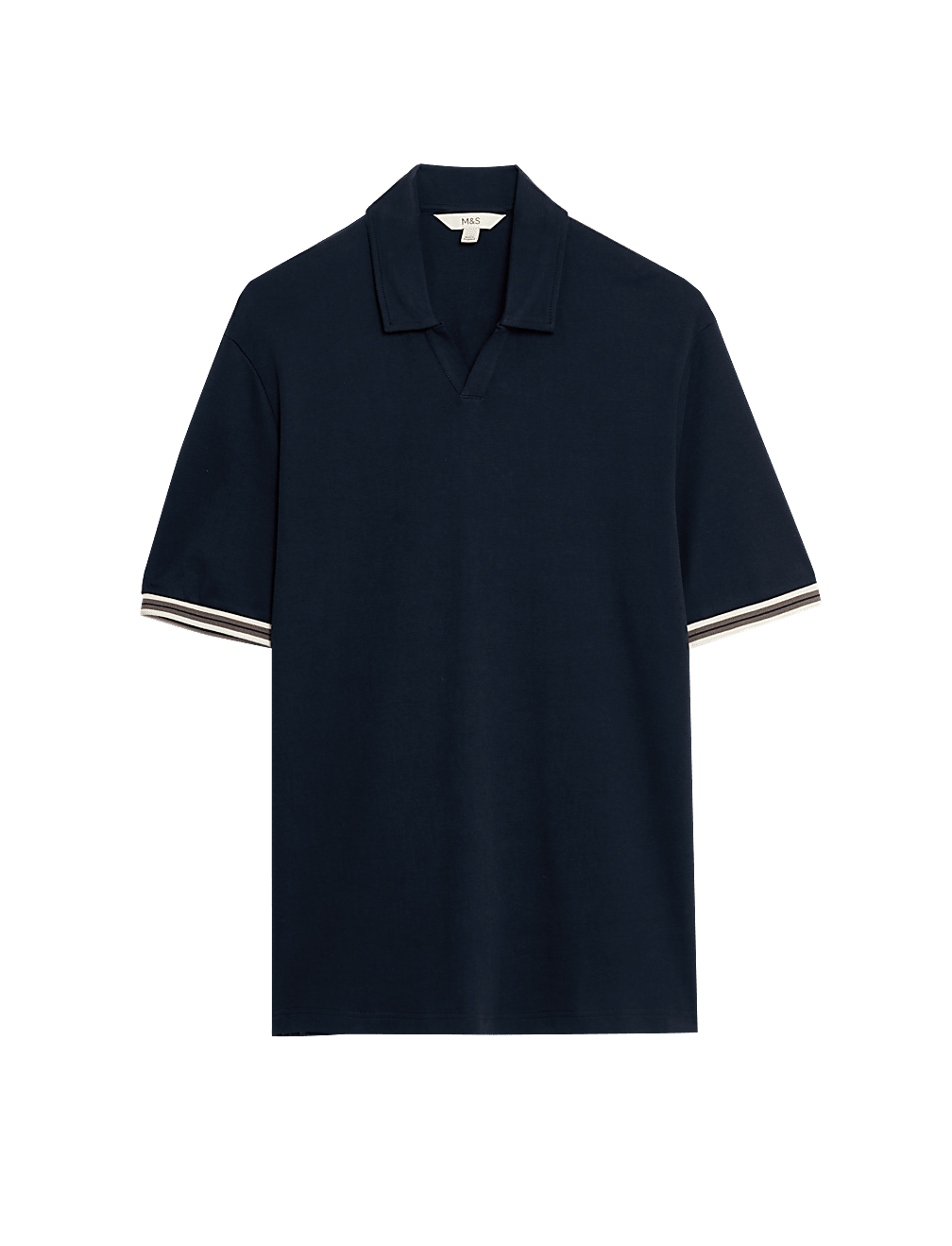 Pure Cotton Tipped Polo Shirt