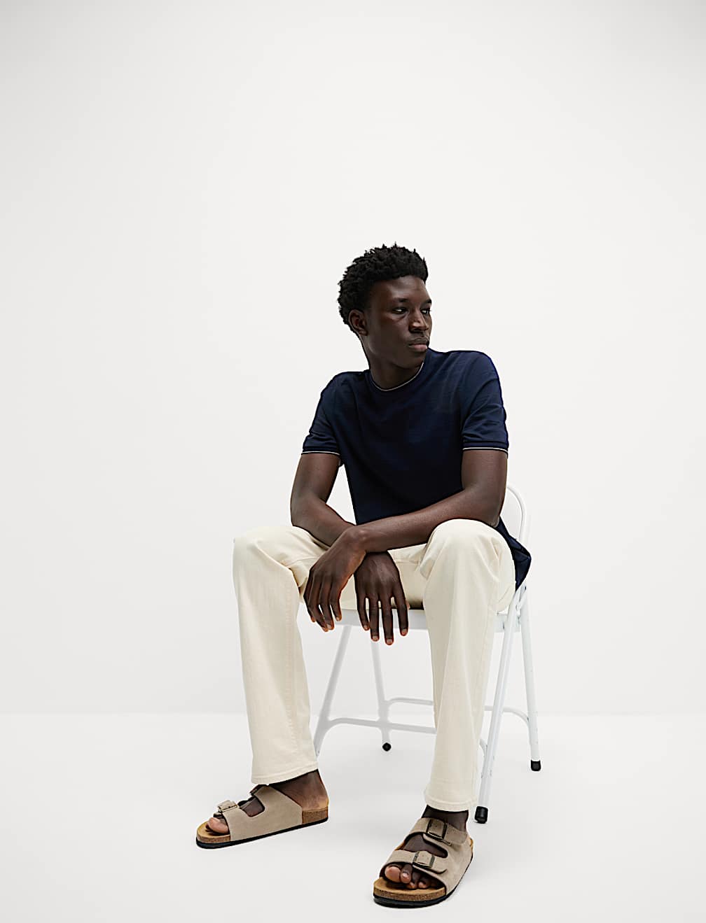 Pure Cotton Textured T-Shirt