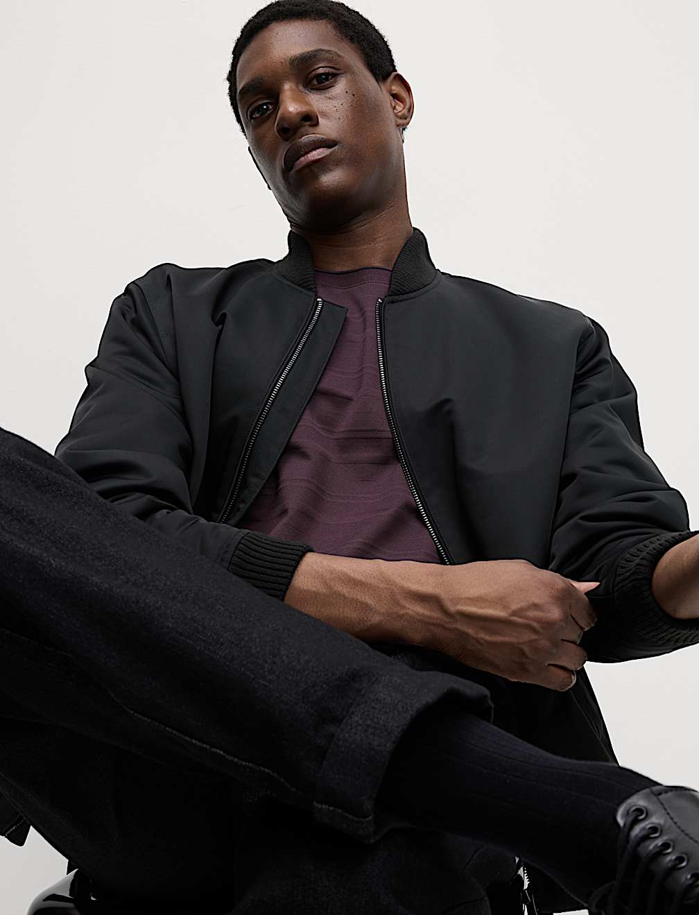 Pure Cotton Textured T-Shirt