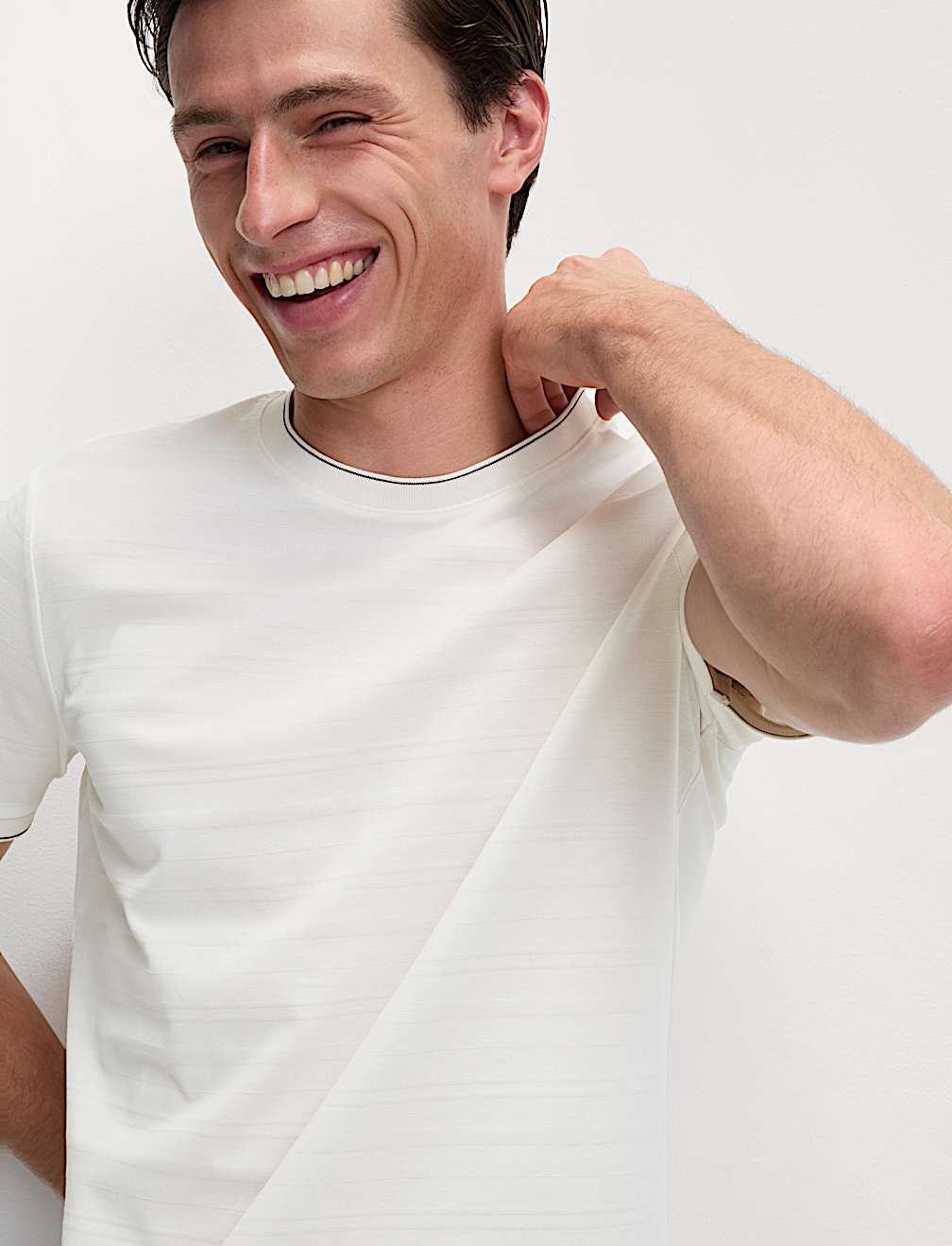 Pure Cotton Textured T-Shirt