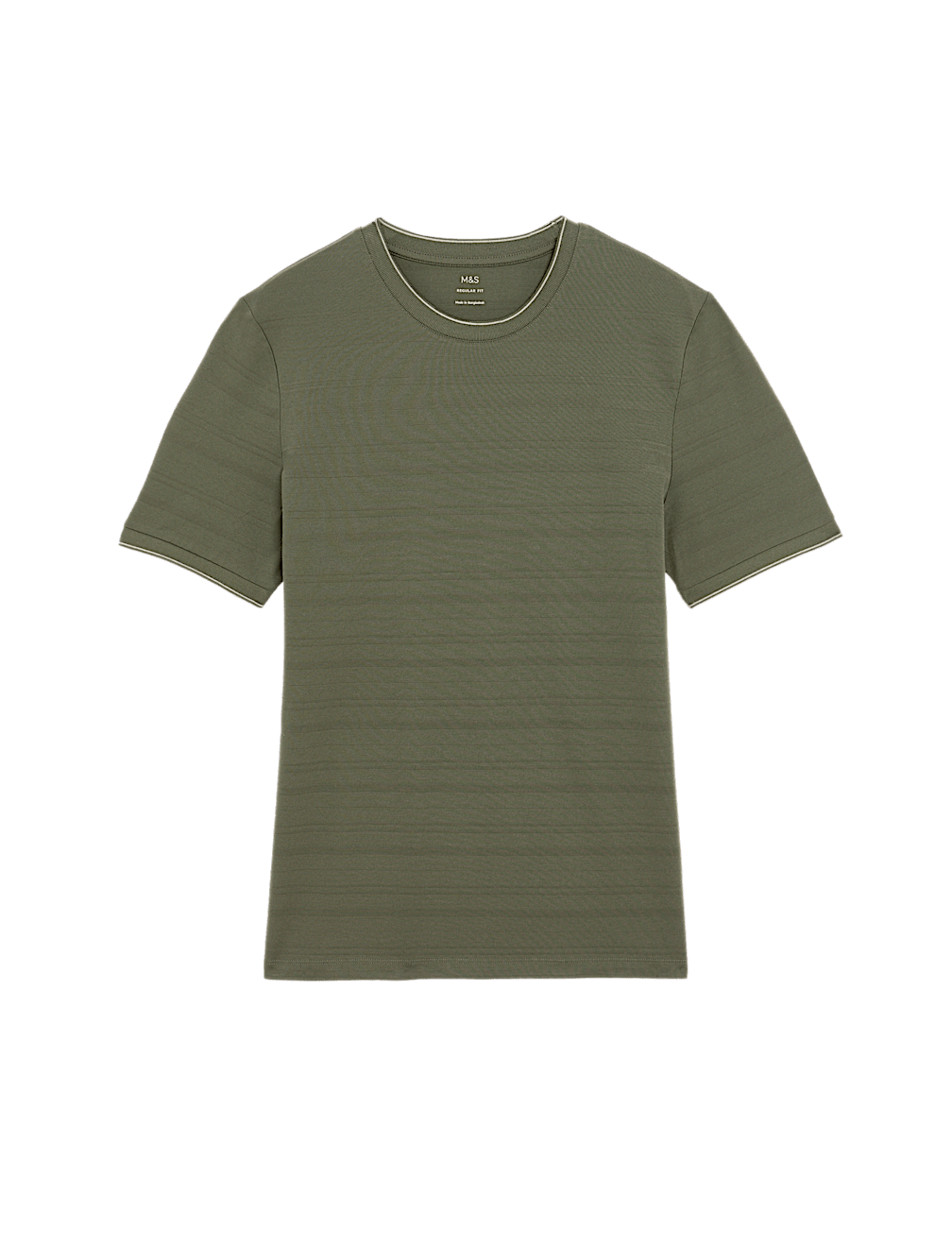 Pure Cotton Textured T-Shirt