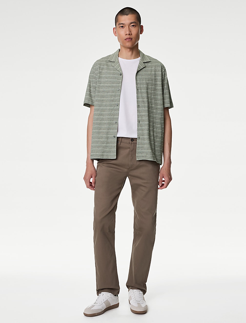 Cotton Rich Button Through Polo Shirt