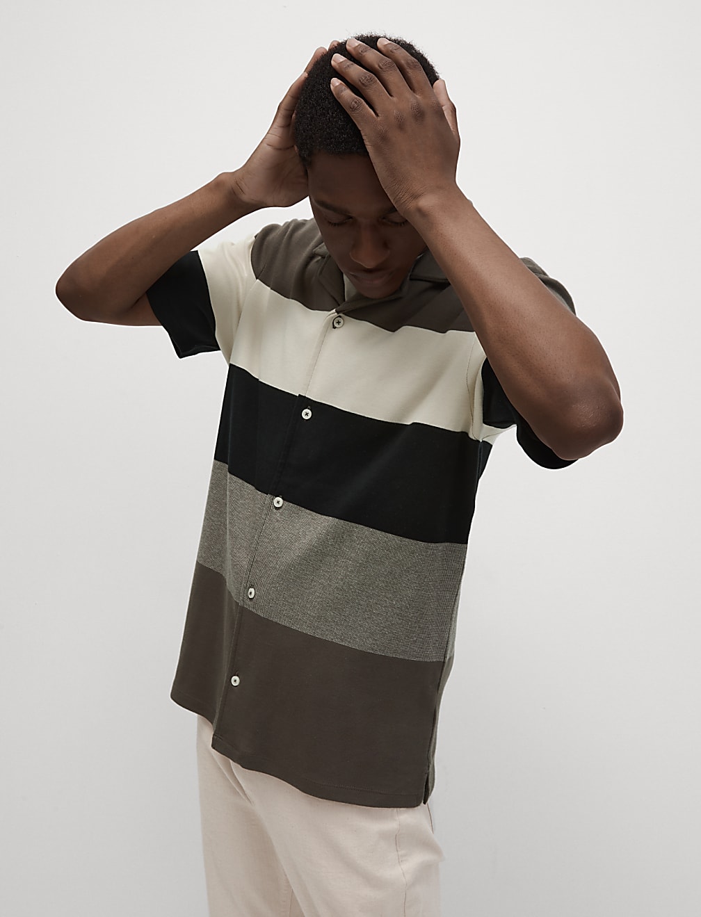 Pure Cotton Double Knit Polo Shirt