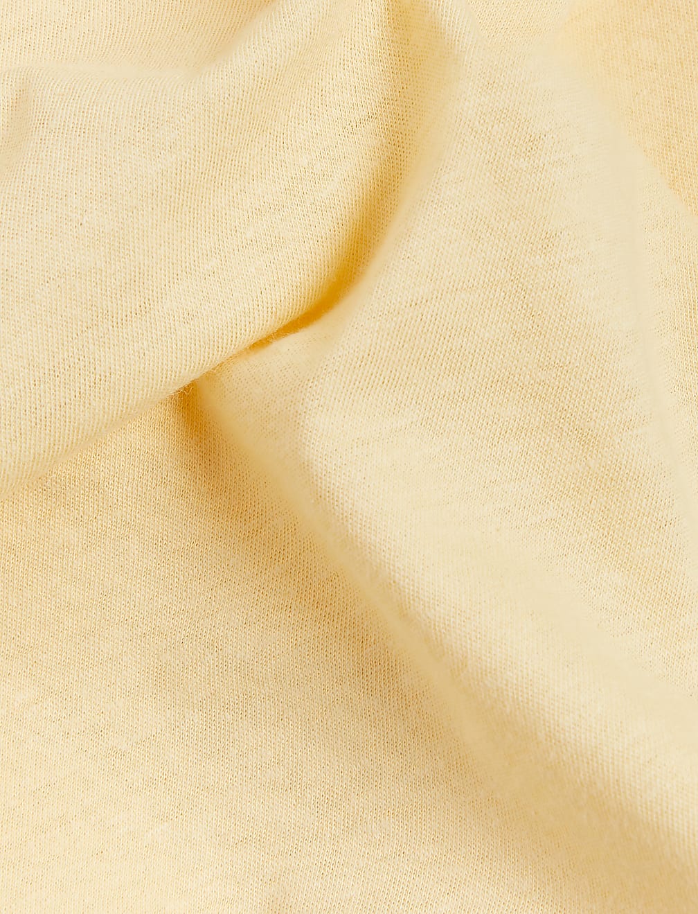 Cotton And Linen Open Collar Polo Shirt