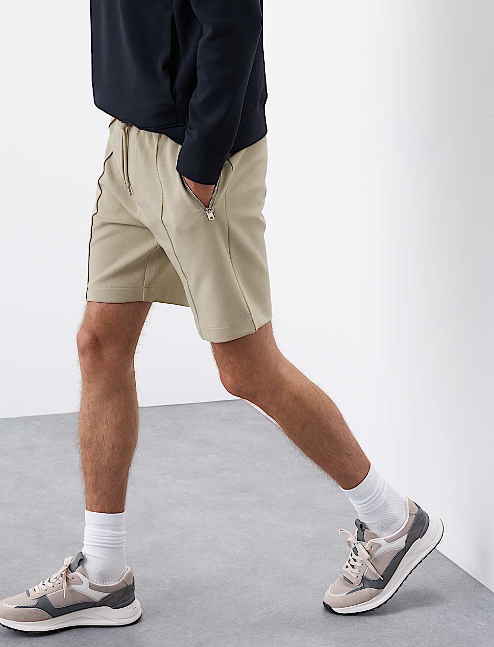 Regular Fit Elasticated Waist Shorts