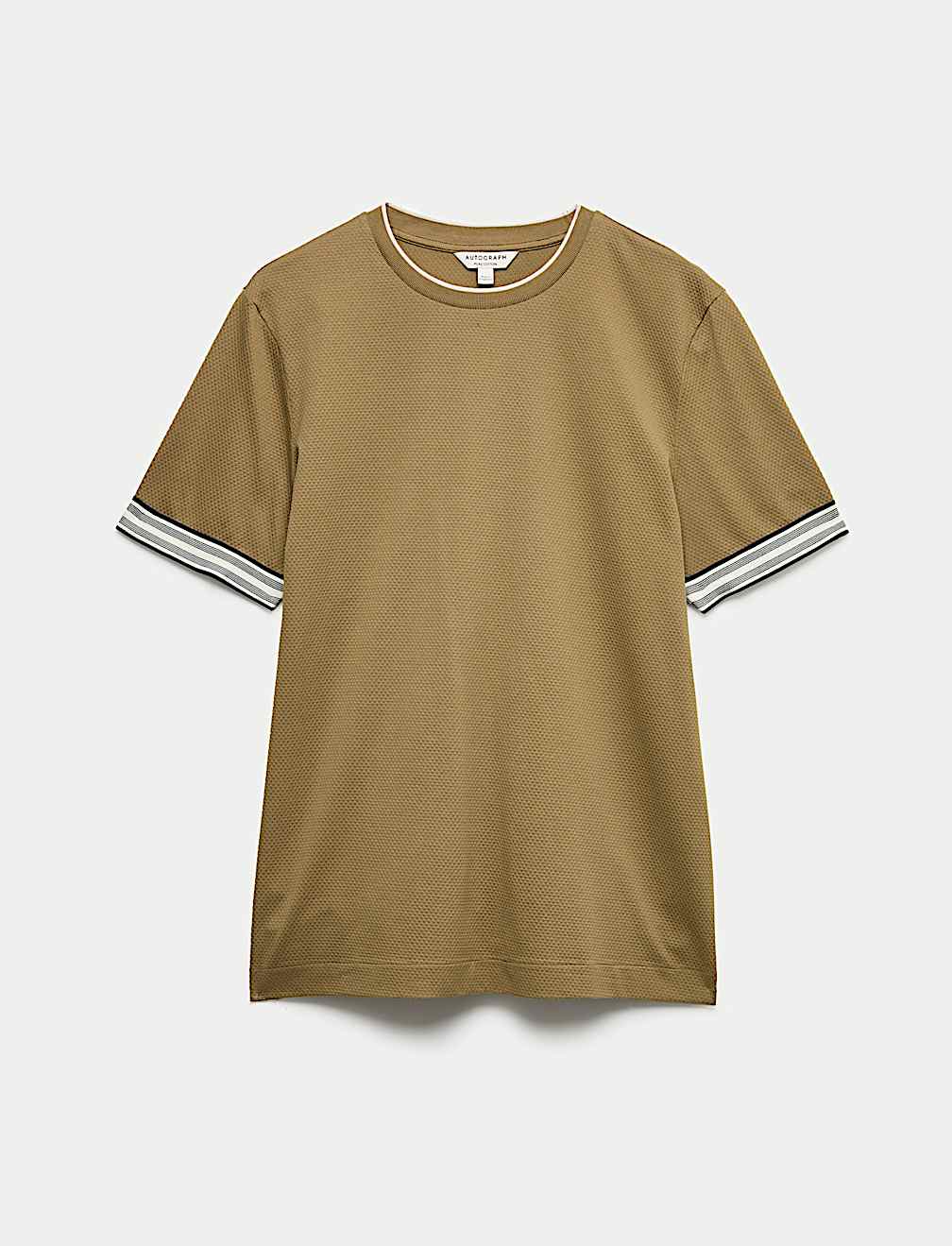 Pure Cotton Banded Cuff Popcorn T-shirt