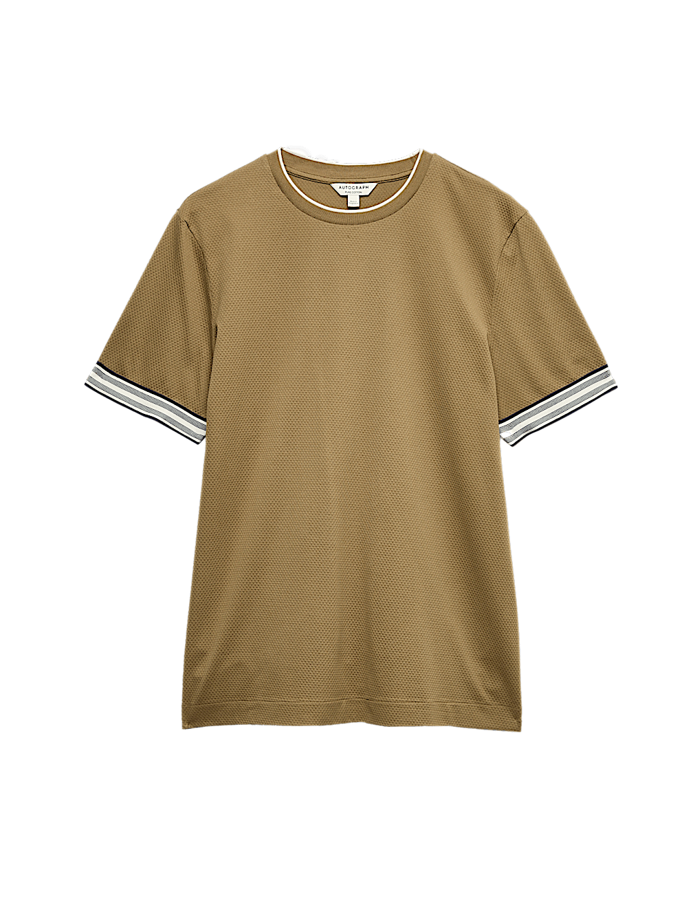 Pure Cotton Banded Cuff Popcorn T-shirt