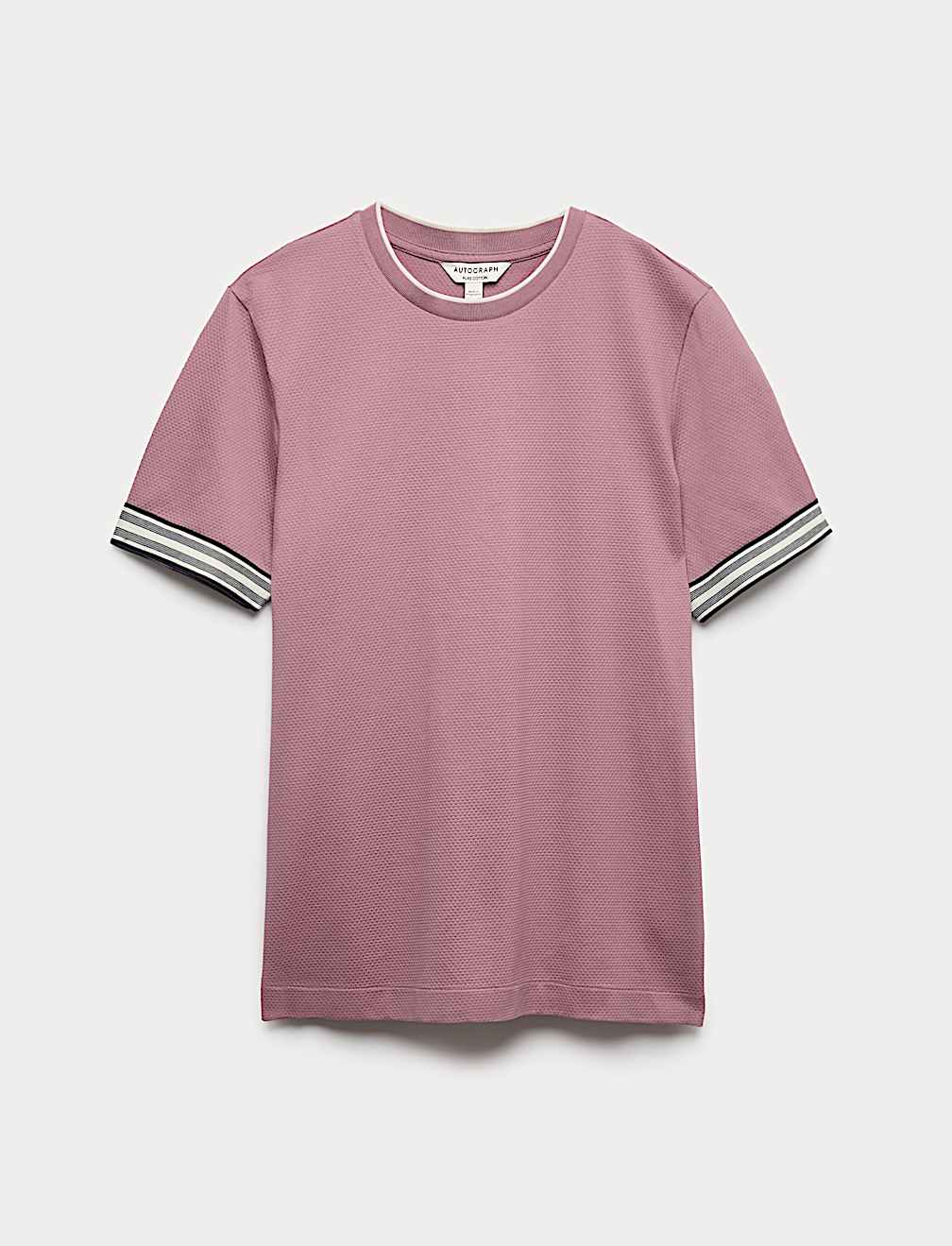 Pure Cotton Banded Cuff Popcorn T-shirt