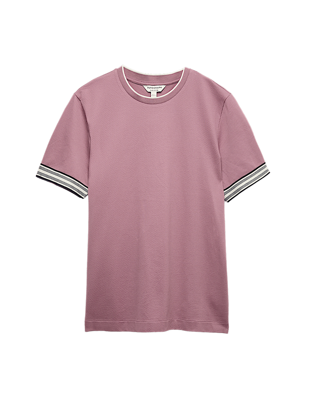 Pure Cotton Banded Cuff Popcorn T-shirt