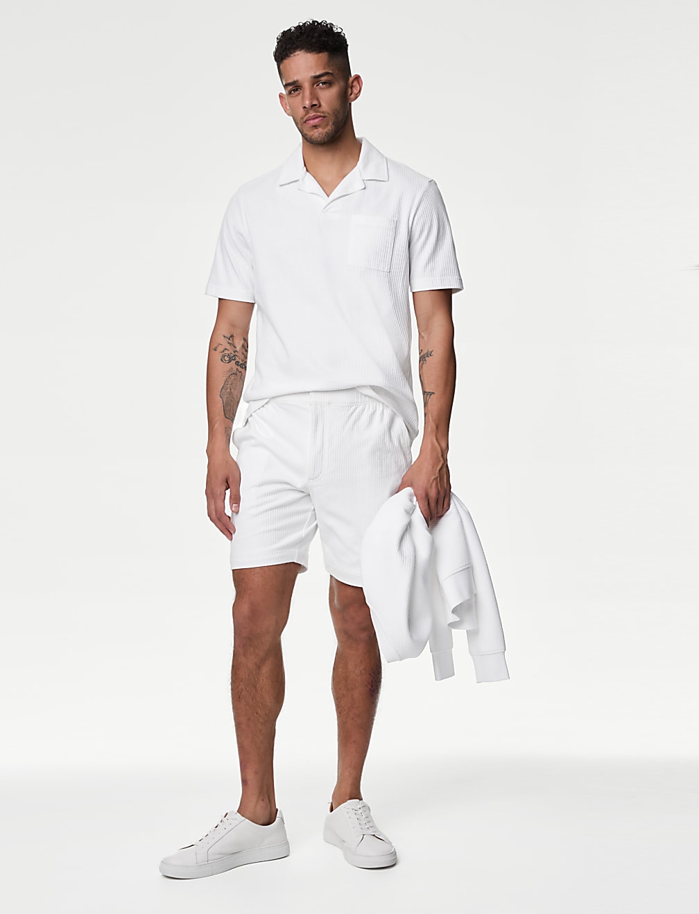 Pure Cotton Textured Shorts