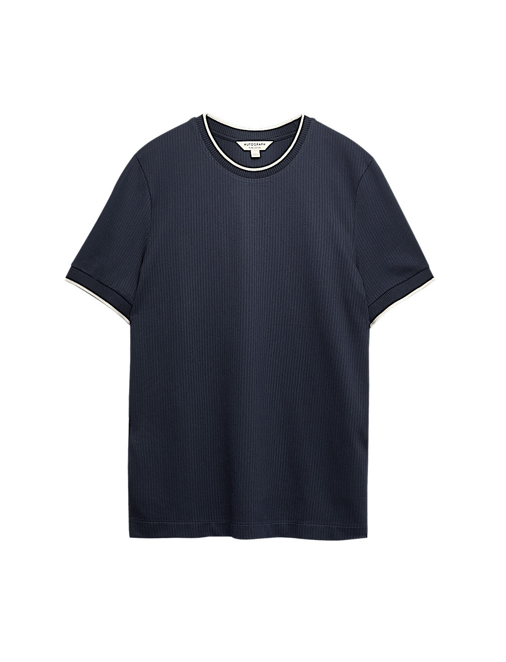 Pure Cotton Jacquard T-Shirt