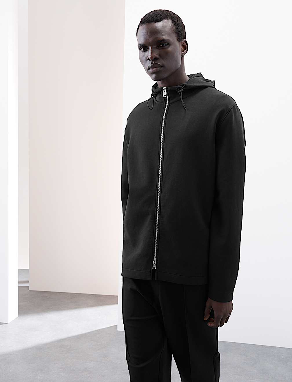 Cotton Rich Zip Up Hoodie