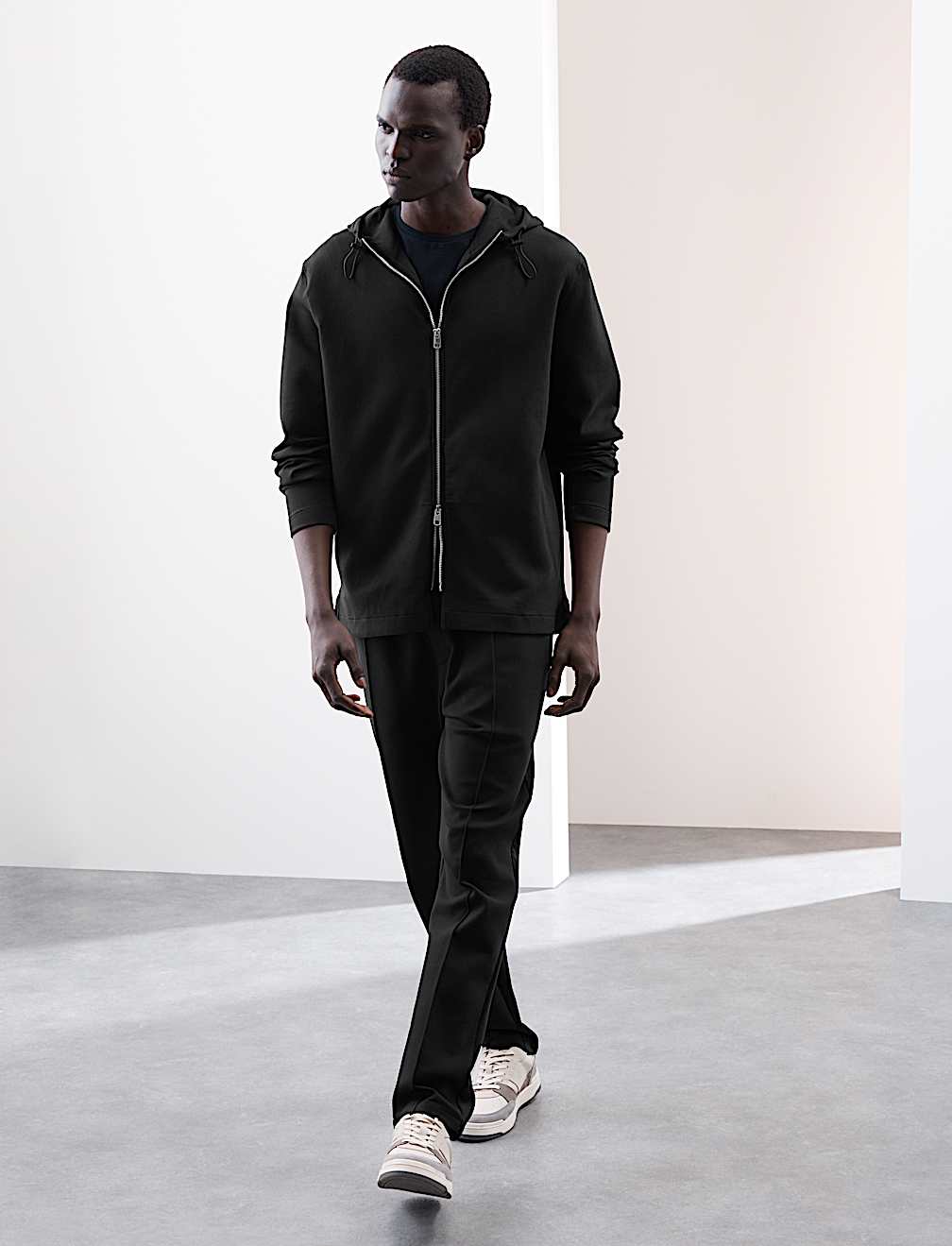 Cotton Rich Zip Up Hoodie