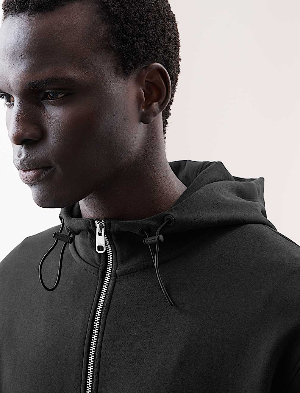 Cotton Rich Zip Up Hoodie