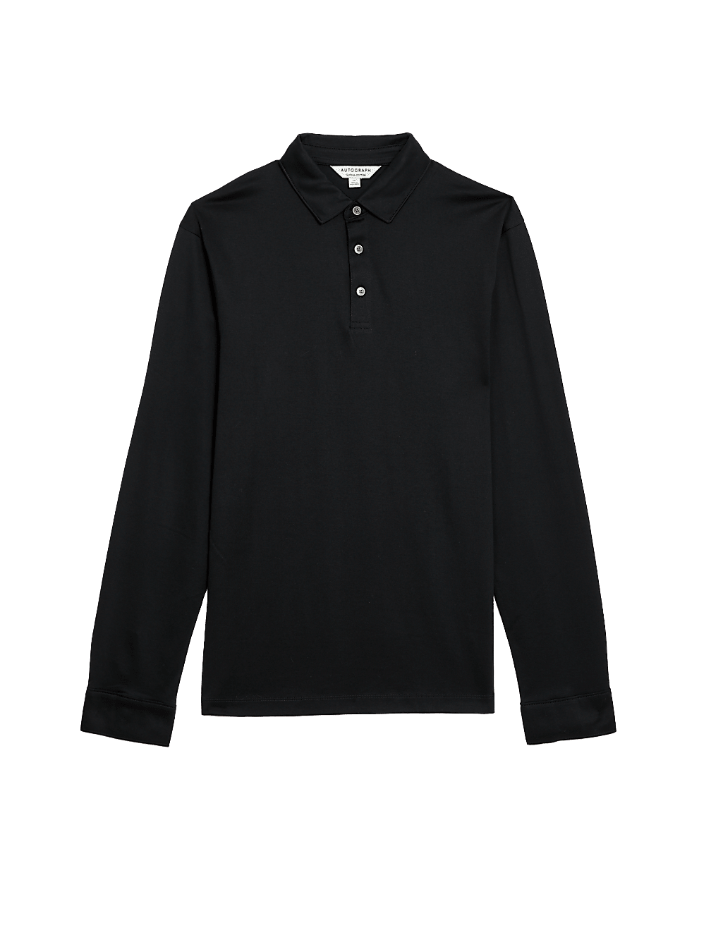 Pure Supima® Cotton Long Sleeve Polo Shirt