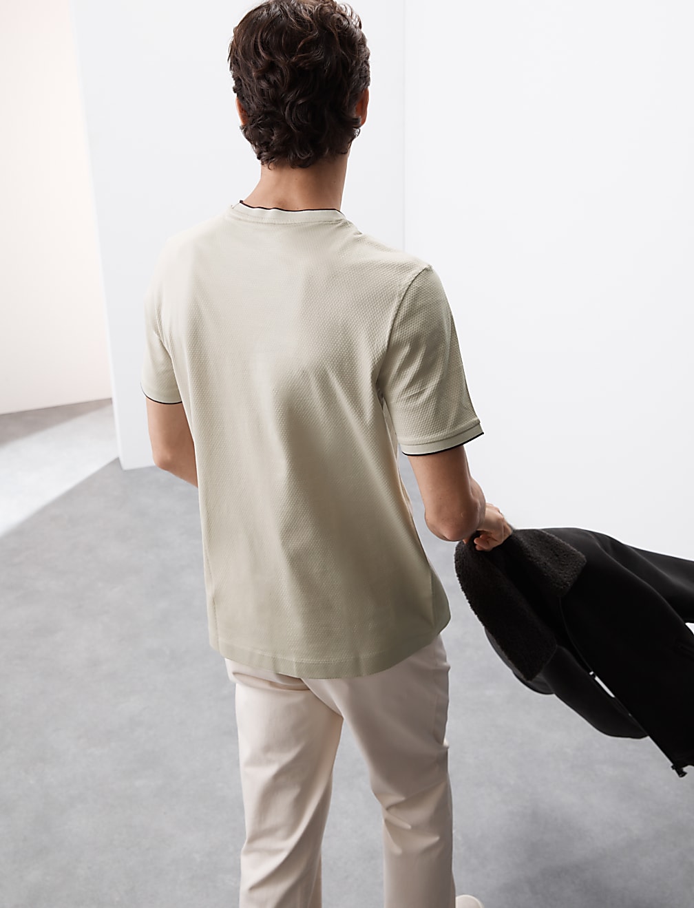 Pure Cotton Textured T-Shirt