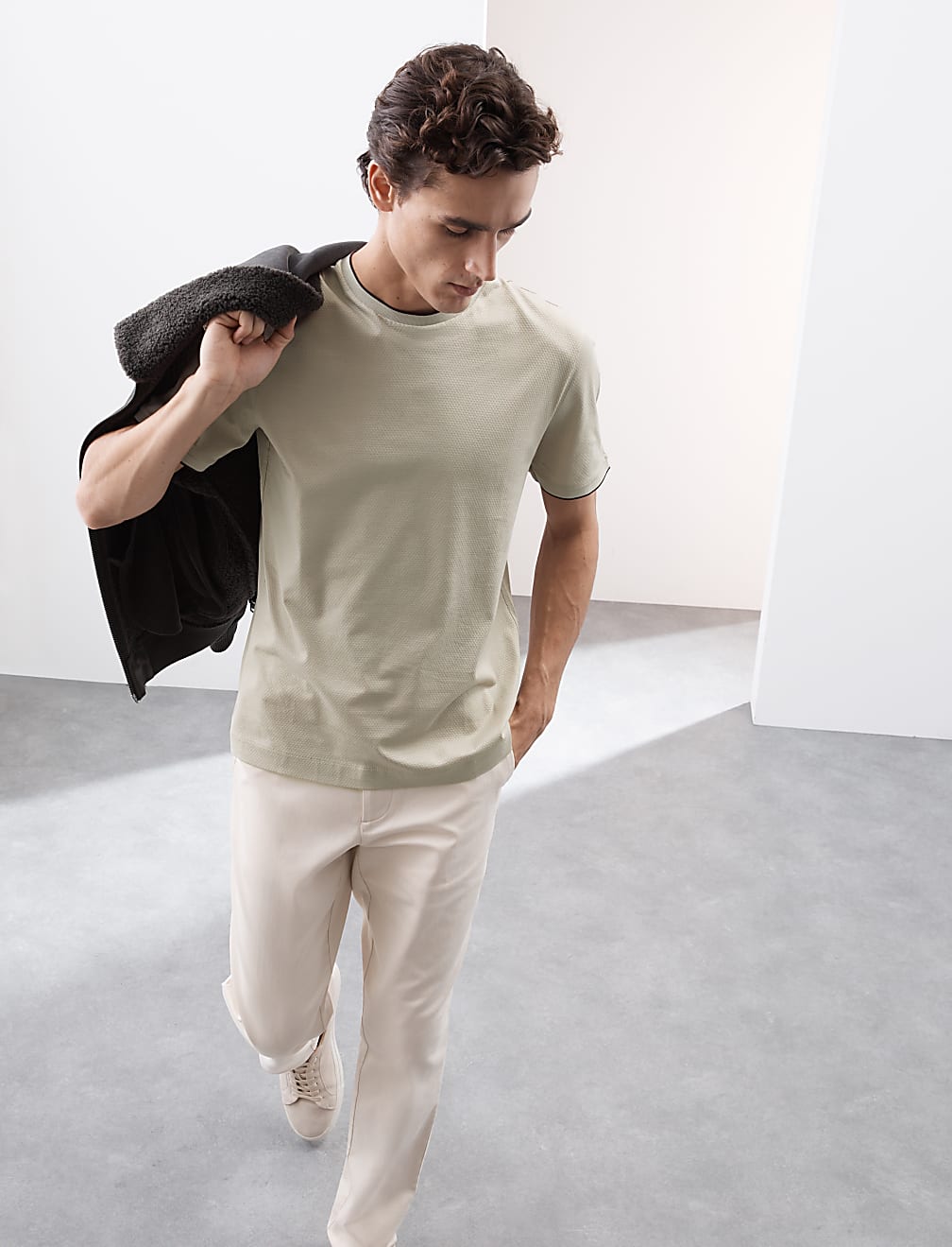 Pure Cotton Textured T-Shirt