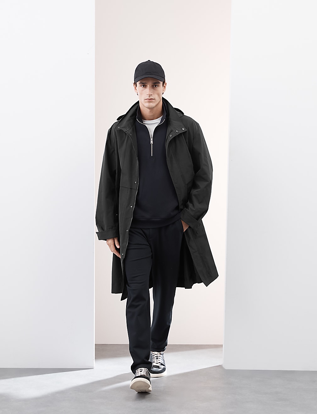 Cotton Rich Half Zip Sweatshirt
