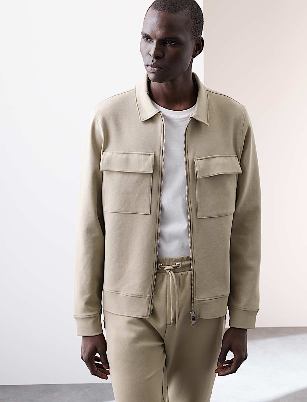 Cotton Rich Zip Jacket