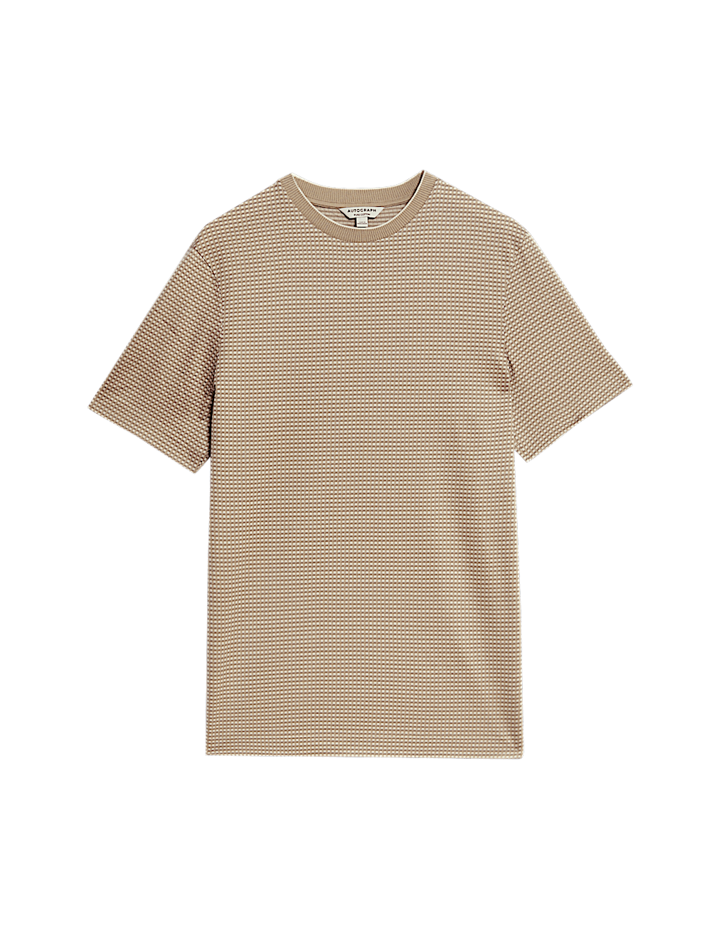 Pure Cotton Jacquard T-Shirt