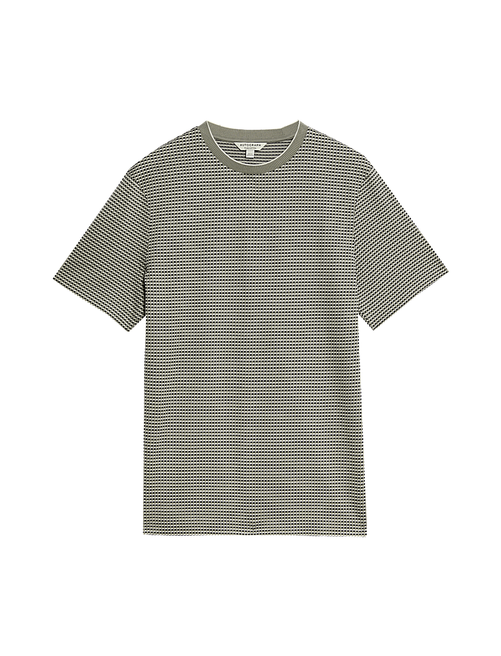 Pure Cotton Jacquard T-Shirt