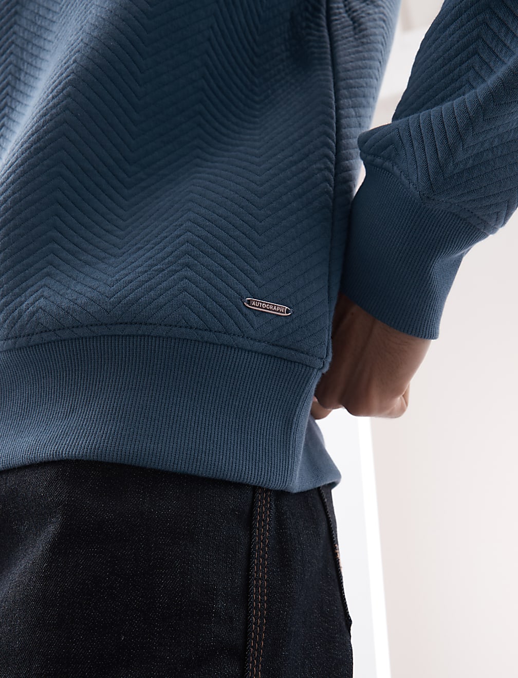 Cotton Rich Crew Neck Sweatshirt