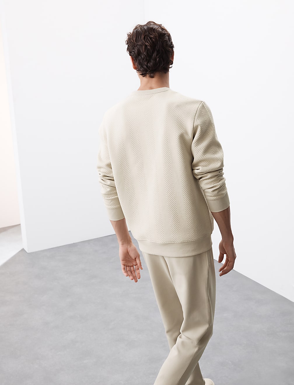 Cotton Rich Crew Neck Sweatshirt