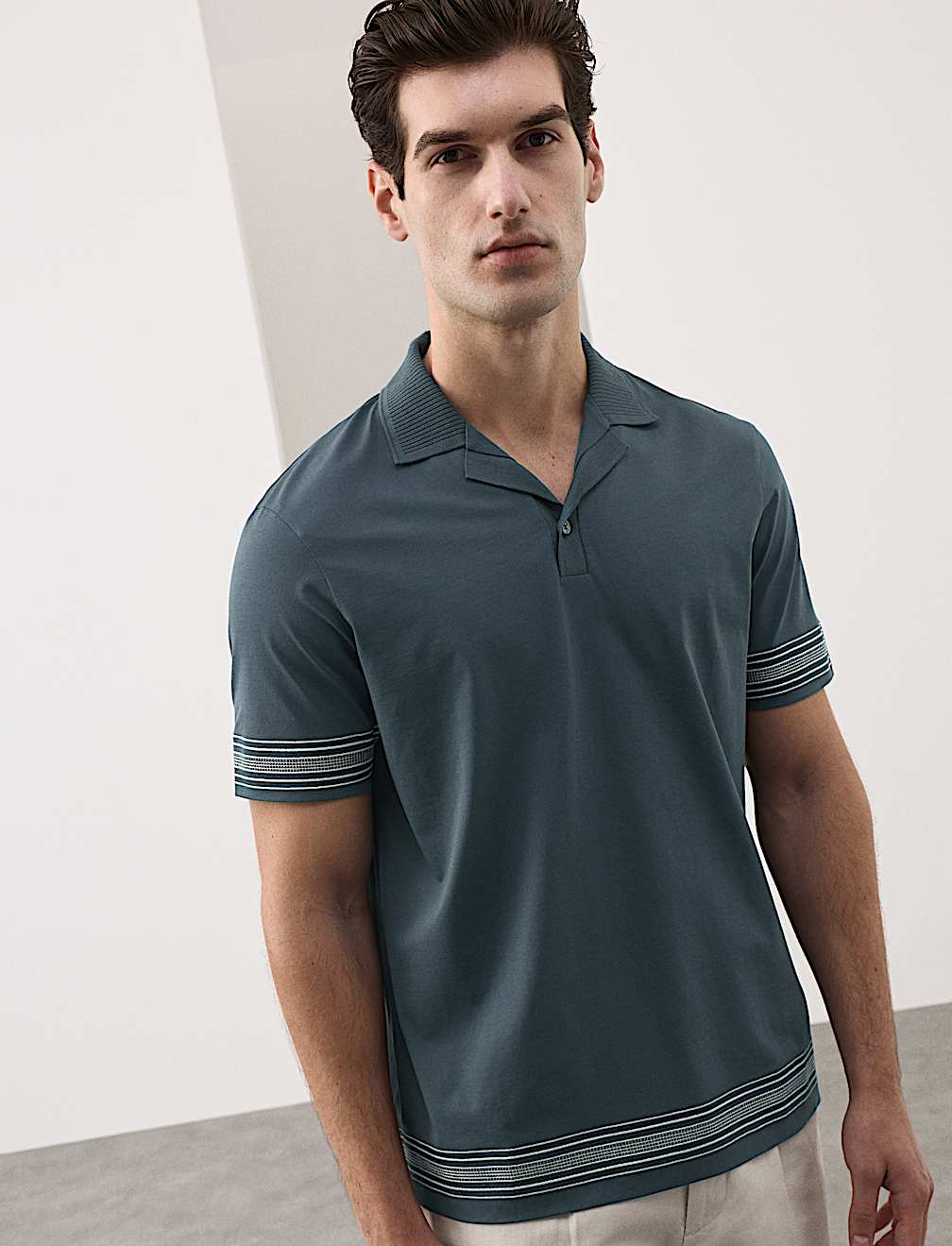 Pure Supima&reg; Cotton Embroidered Polo Shirt
