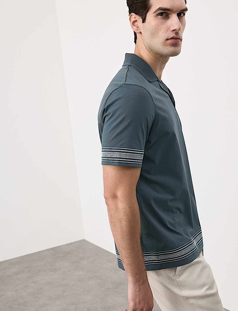 Pure Supima&reg; Cotton Embroidered Polo Shirt